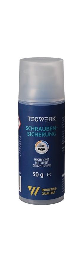 Schraubensicherung 50g mf.hv.blau Pumpdosierer TECWERK