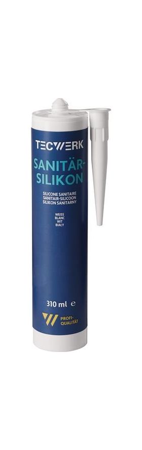 Sanitärsilikon weiß 310ml Kartusche TECWERK