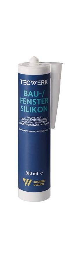 Bau-/Fenstersilikon transp.310ml Kartusche TECWERK