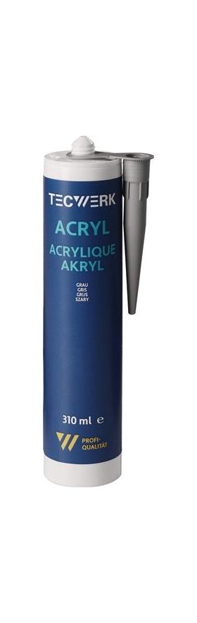 Acryl 310ml grau Kartusche TECWERK