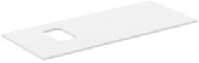 IDS Waschtischplatte i.life B Auss li f Schale 1202x507x18mm weiß matt IDEAL STANDARD