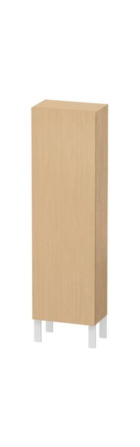 Duravit Halbhochschrank L-CUBE 400x243x1320mm A rechts eiche natur