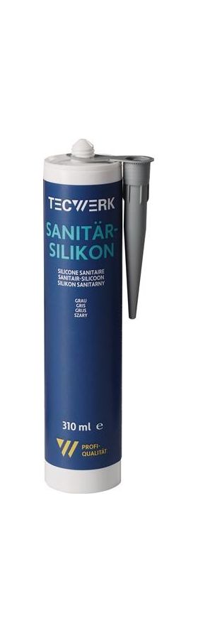 Sanitärsilikon grau 310ml Kartusche TECWERK