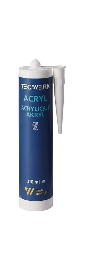 Acryl 310ml weiß Kartusche TECWERK