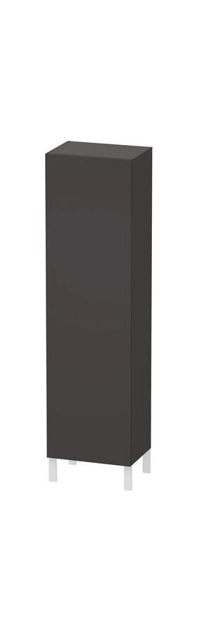Duravit Hochschrank L-CUBE 500x363x1760mm A links graphit supermatt