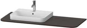 Duravit Konsolenplatte HAPPY D.2 PLUS 16x1300x550mmm m 1 Auss li NB gebürstet