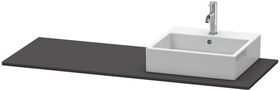 Duravit Konsole XSQUARE 16x1400x550mm m Auss re gra supermatt