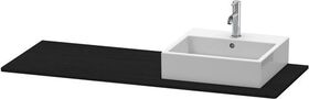 Duravit Konsole XSQUARE 16x1400x550mm m Auss re eiche schwarz