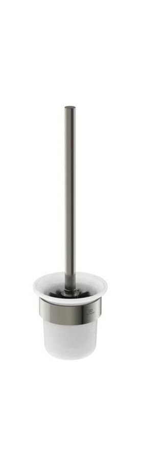 IDS WC-Bürstengarnitur CONCA rund, mit Wandhalter silver storm IDEAL STANDARD