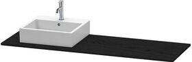 Duravit Konsole XSQUARE 16x1600x550mm m Auss links eiche schwarz