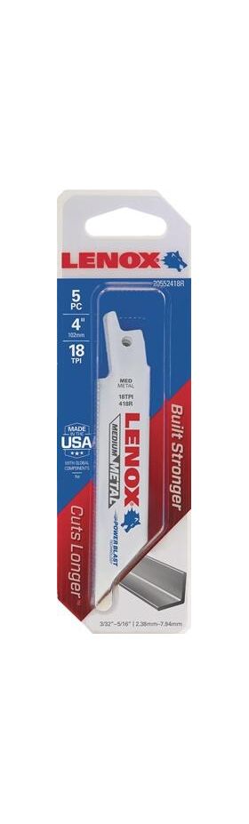 Säbelsägeblatt L.102mm B.19mm TPI 18 5 St LENOX
