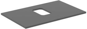 IDS Waschtischplatte i.life B mitt Auss f Sch. 802x507x18mm qua matt IDEAL STANDARD