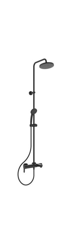 IDS Duschsystem CERAFINE O mit Badearmatur Silk Black IDEAL STANDARD