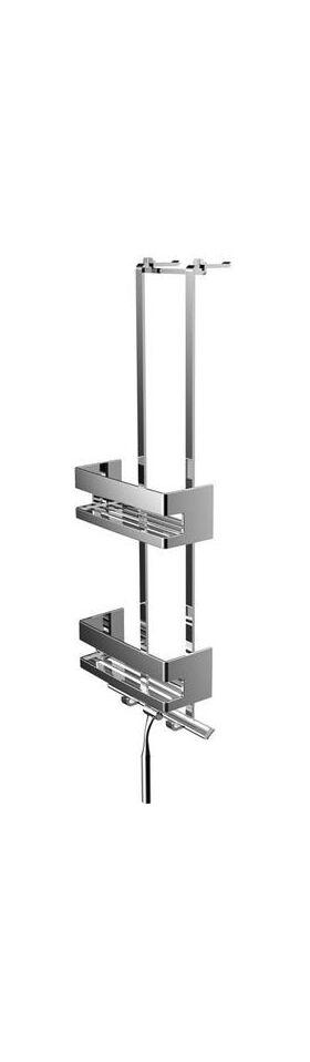 Emco Türetagere SYSTEM 2 2 tiefe Körbe, Duschwischer chrom EMCO