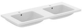 IDS Möbeldoppelwaschtisch i.life B m ÜL 2 Hahnlöcher 1210x515x180mm weiß IDEAL STANDARD