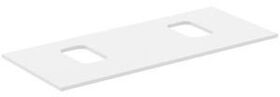 IDS Waschtischplatte i.life B 2 Auss f 2 Schal 1202x507x18mm we ma IDEAL STANDARD