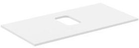 IDS Waschtischplatte i.life B mitt Auss f Sch. 1002x507x18mm weiß matt IDEAL STANDARD