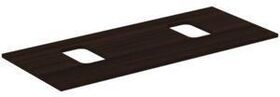 IDS Waschtischplatte i.life B 2 Auss f 2 Schal 1202x507x18mm Coffee o IDEAL STANDARD