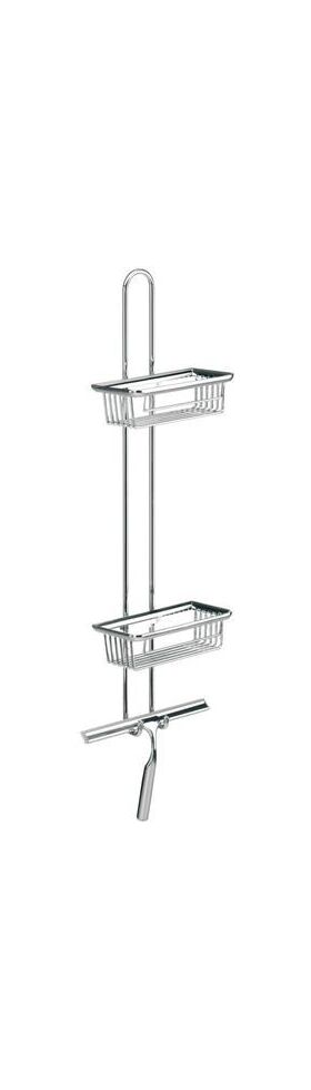Emco Wandetagere SYSTEM 2 2 tiefe Körbe, Duschwischer chrom EMCO