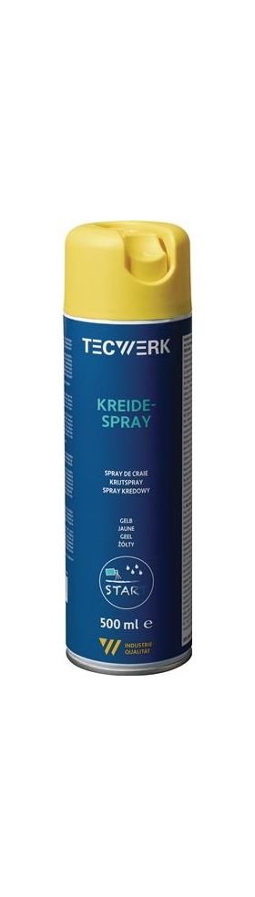 Kreidespray gelb 500ml Spraydose TECWERK