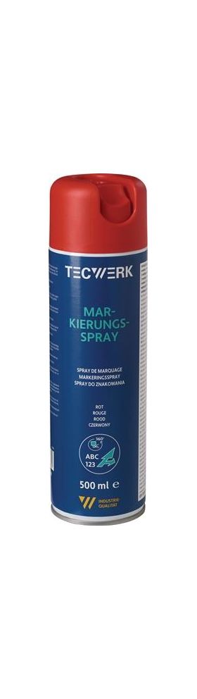 Markierungsspray rot 500ml Spraydose TECWERK