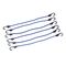 Silverline - Expanderseile mit Stahlhaken, 6er-Pckg.