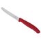 VICTORINOX Tomatenmesser SwissClassic rund Wellenschliff rostfreier Stahl rot