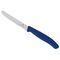 VICTORINOX Tomatenmesser SwissClassic rund Wellenschliff rostfreier Stahl blau