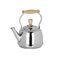cilio tisch-accessoires Wasserkessel Tradition Edelstahl/Holz 1,7 Liter