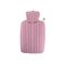 HUGO FROSCH Wärmflasche Klassik 1,8l Strickbezug pastell-rosa
