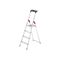 HAILO Alu-Sicherheits-Stehleiter StandardLine L60 4Stufen