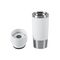 EMSA Isolierbecher Travel Mug Waves 0,36l Edelstahl weiß