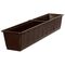 GELI  Blumenkasten Stand. 80cm braun - 10 VPE