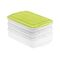 ROTHO Aufschnitt-Stapelbox 'Food Center Rondo' 3-teilig 2 x 750 ml, 1 x 1,35 l, 1 Deckel