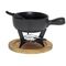 kela Käsefondue-Set Country Gusseisen/Holz 21cm Ø22cm schwarz/Holz 10tlg