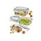 KÜCHENPROFI Lunchbox- / Vorratsdosen-Set 3-teilig je 1 x 480 ml, 960 ml, 1,7 l