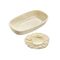 WESTMARK Gärkörbchen Set oval mit Bezug 33,5x20,5x8cm