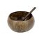 IO NOVA Kokosnuss-Set (Bowl + Löffel) Schüssel & Löffel