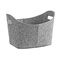 ZELLER PRESENT Aufbewahrungskorb Filz oval 37x28x25cm grau