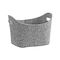ZELLER PRESENT Aufbewahrungskorb Filz oval 31,5x19x21cm grau
