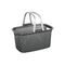 RIVAL Einkaufskorb 18 l 48x29x24cm stahlgrau mit 2 Griffen inklusive 2 Griffen