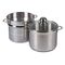 KARL KRÜGER Spaghettitopf mit Glasdeckel 6,5 l Ø24cm Edelstahl 3teilig