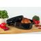 KARL KRÜGER Gänsebräter oval 4,5 l Ø34cm emailliert schwarz/weiß gesprenkelt
