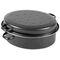 KARL KRÜGER Gänsebräter oval 4,5 l Ø34cm emailliert schwarz matt