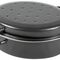 KARL KRÜGER Gänsebräter oval 7,5 l Ø38cm emailliert schwarz matt