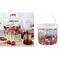 HI Pflückeimer-Set 11-teilig, 1x Eimer 5,6 l, 10x Sturzgläser 212 ml mit TO-Deckel