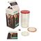 WECK Fermentier-Set Inhalt: 1x Weck Glas Stangenform 1590 ml (Nennvolumen), 1x Glasdeckel 100 mm, 1x Glasdeckel 80 mm, 1x Silikondeckel 100 mm, 1x Einkochring, 2x Einkochklammern und 1x Rezeptheft