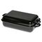 RIESS Bräter Profi 37x26x12,5cm schwarz emailliert mit Deckel