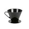 WÜLLNER & KAISER Kaffeehandfilter 1x4 mit 2 Löchern schwarz
