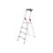 HAILO Sicherheitstrittleiter 4stufig XXL EasyClix Aluminium 161x46cm